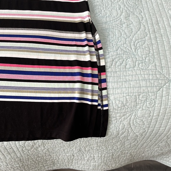 WHBM strapless striped maxi dress with side slits. Can be worn two ways! - Picture 4 of 6